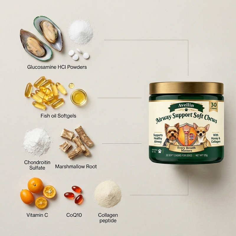 6. What to look for in a formula actually built for small-breed airway cartilage.