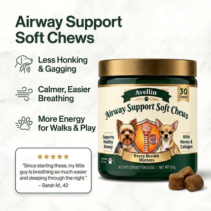Airway Support Soft Chews for Small Breeds