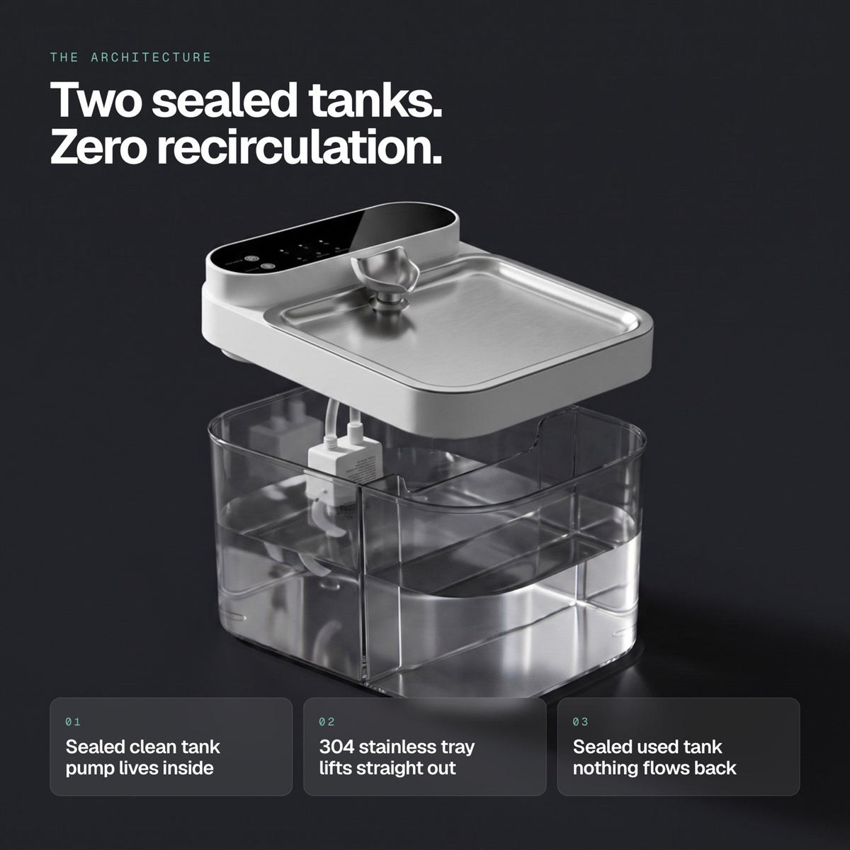 Two sealed tanks